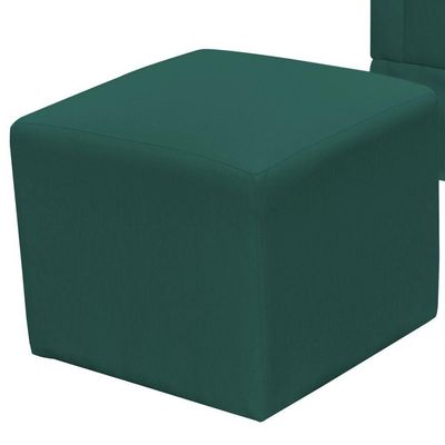 Poltrona de Amamentação com Balanço e Puff Elisa P02 Suede Verde Musgo - Lyam Decor