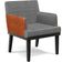 Kit 04 Poltronas Decorativa Base Tabaco Beatriz W01 Suede Pied Poule Couríssimo Camel - Lyam Decor