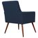 Kit 02 Poltronas Decorativas Para Sala de Estar e Recepção Maria W01 Suede Azul Marinho - Lyam Decor