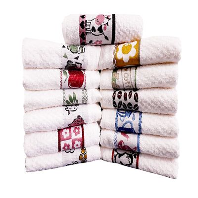 Pano de Copa LmPeter Jacquard 48cmx70cm com Barra Decorada(03 Unidade) Branco
