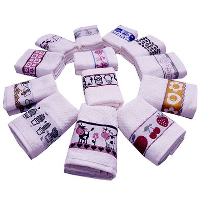 Pano de Copa LmPeter Jacquard 48cmx70cm com Barra Decorada(03 Unidade) Branco