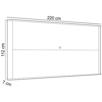 Rack Sala Com Painel Para TV 75 Pol 4 Portas 220cm Pés Dourado Clio I03 Louro Luna - Lyam