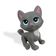 Mini Pets da Barbie Mini Gata Na Casinha - Pupee Creme