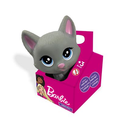 Mini Pets da Barbie Mini Gata Na Casinha - Pupee Cinza