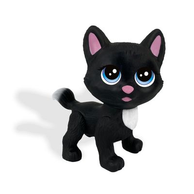 Mini Pets da Barbie Mini Gata Na Casinha - Pupee Cinza