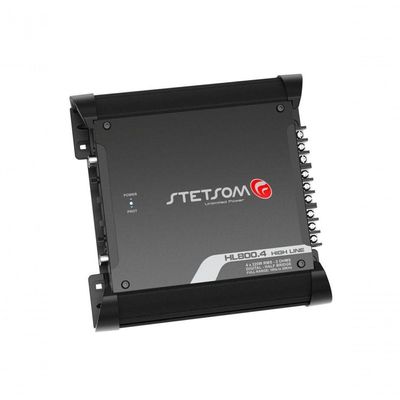 Amplificador Digital Stetsom Hl800.4 900w 4 Canais 2 Ohms
