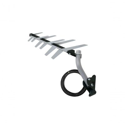 Antena Externa Digital Para Tv 2 Em 1 Hdtv-uhf Dtv-1500 Com Mastro E Cabo 10 Metros