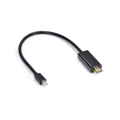 Cabo Adaptador-conversor Mini Displayport Macho Para Hdmi Macho 30 Cm