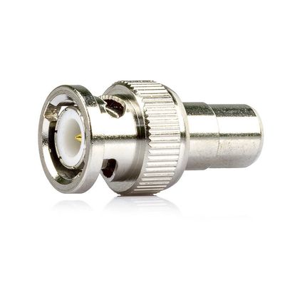 Conector adaptador BNC Macho p/ RCA Fêmea CFTV TV Câmera Adaptador