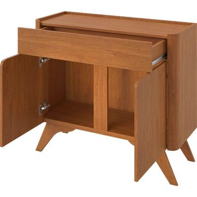 Buffet Aros 2 Portas Pés Madeira Maciça - Mavaular Naturale
