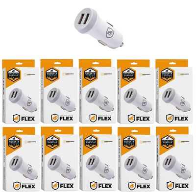 Carregador Veicular Flex no Atacado - Caixa Fechada 10 Unidades - Gshield