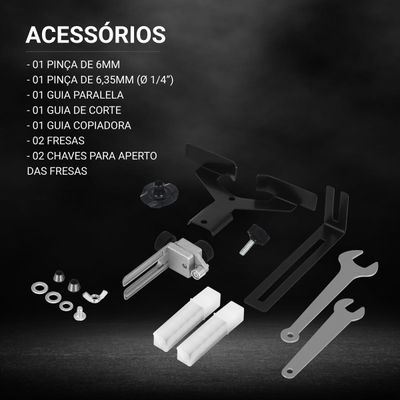 Tupia Profissional Philco PTU01 33000rpm + Jogo de Fresa 127V