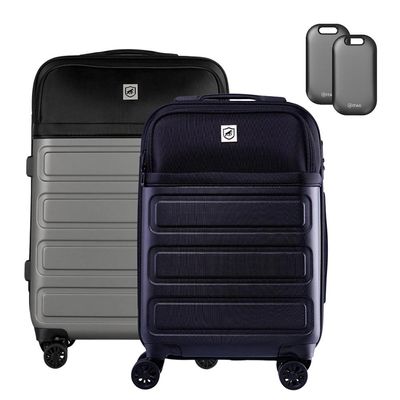 Kit Malas para Viagem Armor (Bagagem de Mão e para Despachar) + iTag (2 unidades) - Gshield