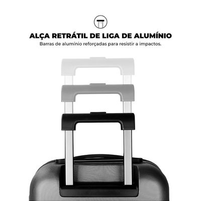 Kit Malas para Viagem Armor (Bagagem de Mão e para Despachar) + iTag (2 unidades) - Gshield