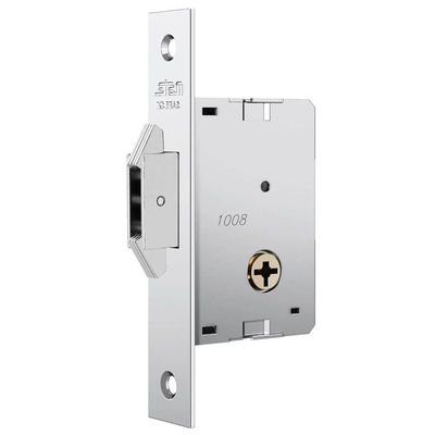 Fechadura Basel 1008 Para Porta De Bater E Correr Com Espelho Em Inox Polido - 10929 - Stam