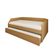 Sofá Cama Com Cama Auxiliar Americana Luxo Em Mdf Resistente Nobre Amendoa