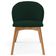 Kit 06 Cadeiras De Jantar E Estar Living Estofada Mia L02 Suede Verde Musgo - Lyam Decor