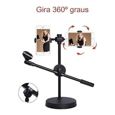 Ring Light Com Suporte Para Celular 6 Polegada Iluminador