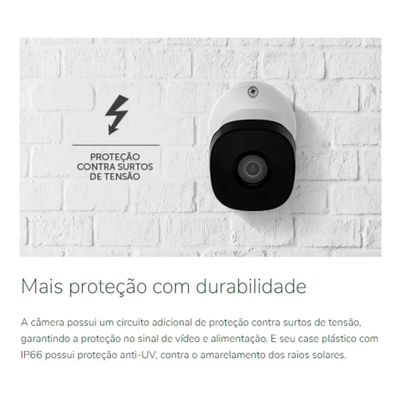 Kit 4 Câmeras Intelbras 1120b Dvr 4 Canais Lançamento - Com Hd