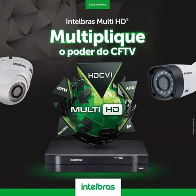 Kit 4 Câmeras Intelbras 1120b Dvr 4 Canais Lançamento - Com Hd