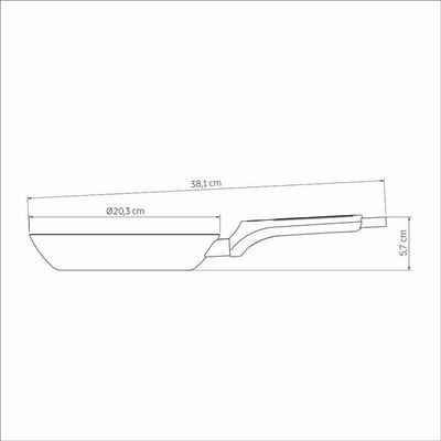Frigideira Tramontina Milazzo Alumínio 20cm Com Revestimento Antiaderente Starflon Max Amêndoa