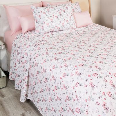 Jogo de Cama Duplo Queen 4 peças 140 Fios 250x240cm Catarina Realce Premium - Sultan