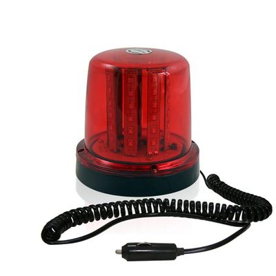 Giroled Giro Led Carro Moto Led Vermelho 12 / 24v Com Imã E Fio Espiral