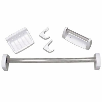 Kit Acessórios Para Banheiro 5 Peças Branco - Kb2 - Astra Kit Acess.p-banh.5pcs Branco Kb2-as Astr