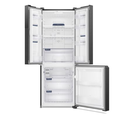 Geladeira Electrolux Frost Free Inverter 480L Efficient AutoSense 3 Portas Black Inox Look (IM7B) 220V