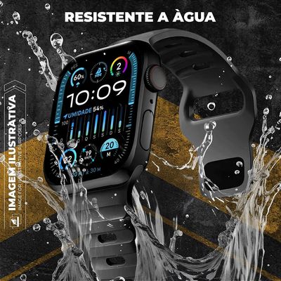 Pulseira Para Apple Watch 42 / 44 / 45 / 49MM Victus - Preta - Gshield