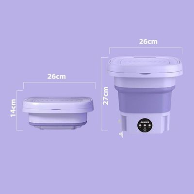 Mini Maquina De Lavar Roupas Dobrável Portátil 6,5 Litros Verde