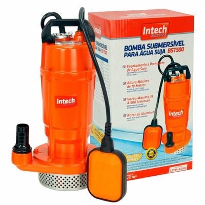 Bomba Submersível Para água Suja 220 Volts - Bst500-220v - Intech Machine