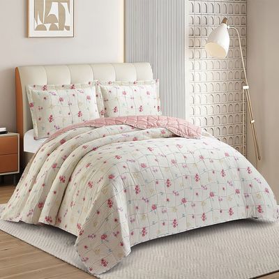 Kit Cobre Leito Colcha Anarruga 3 Peças Casal 220x240cm Oasis Sonhare