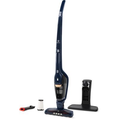 Aspirador de Pó Vertical Sem Fio Electrolux Ergorapido 2 em 1 Luz LED até 35 min Azul (ERG28) Bivolt