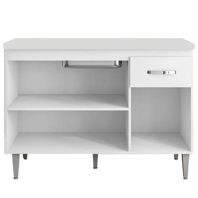 Balcão Cozinha Gabriela 3 Porta 120cm S-t Ajl