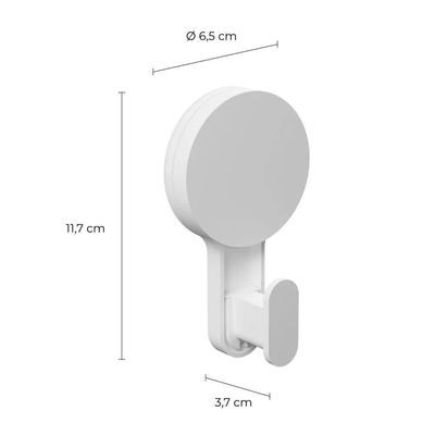Gancho 6,5x3,7x11,7cm Com Adesivo Branco - Ad-gan*br - Astra Gancho 6,5x3,7x11,7cm C- Adesivo Branco Ad-gan*br Astra