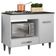 Balcão Cooktop Mdp 100cm Carla 1 Porta Ajl Móveis