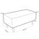 Kit 02 Puffs Decorativo Sala de Estar Cléo W01 Pés Palito 90 cm Corino Branco - Lyam Decor
