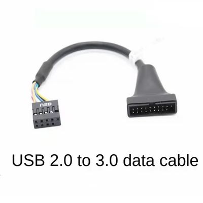 Adaptador USB 3.0 Macho 20 Pin /USB 2.0 Femea 9 Pin 480mbps