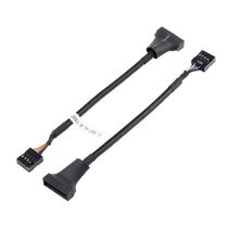 Adaptador USB 3.0 Macho 20 Pin /USB 2.0 Femea 9 Pin 480mbps