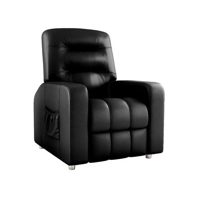 Poltrona Do Papai Reclinavel Para Descanço Azera Matrix Sintetico Preto