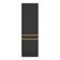 Paneleiro 2 Portas 62cm Com Rodapé Veneza Multimóveis V2121 Preto/dourado Preto/dourado