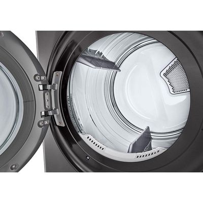 Lavadora e Secadora Elétrica Smart LG WashTower WK17BS6A 17 Kg Aço Escovado Preto com Inteligência Artificial AIDD Preto / 220V