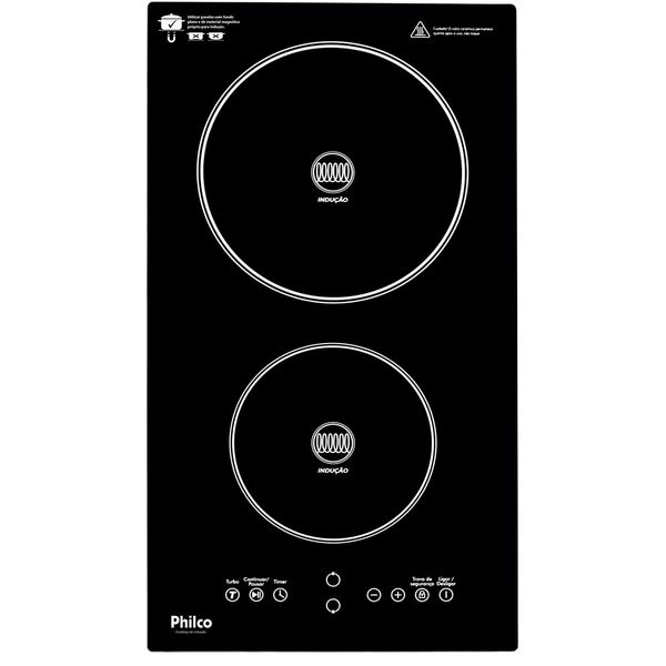 Cooktop de Indução Philco 2 Queimadores e 9 Níveis PCT11P 220V 220V