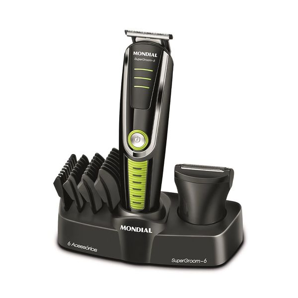 Aparador de Pelos Elétrico Mondial Super Groom 6 em 1 BG-04 - Bivolt