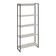 Kit 3 Estantes Multiuso Escritório Industrial 5 Prateleiras Areta 186x80cm C01 Snow - Lyam Decor
