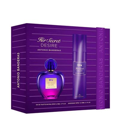Kit Banderas Her Secret Desire - Eau De Toilette 80ml + Desodorante 150ml