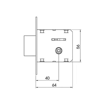 Fechadura Auxiliar Tetra 440cr Cromada - 3f