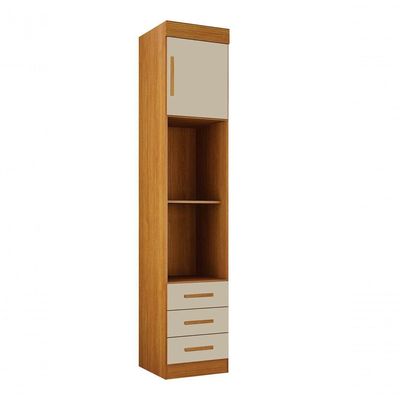 Modulado Mesa De Cabeceira 3 Gavetas Orion - Leifer Móveis Cinamomo-off White