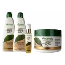 Kit Arvensis Hidratação Shampoo Condicionador Argan Mascara 250g